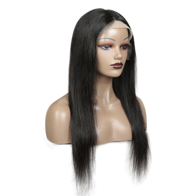 Lace real human hair wig headgear Lace real human hair wig headgear